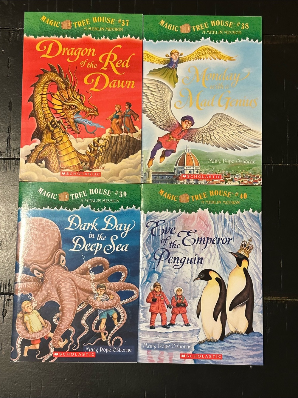 BUNDLE & SAVE! Magic Tree House Merlin Missions Paperbacks 4-Book Lot - (37-40)
